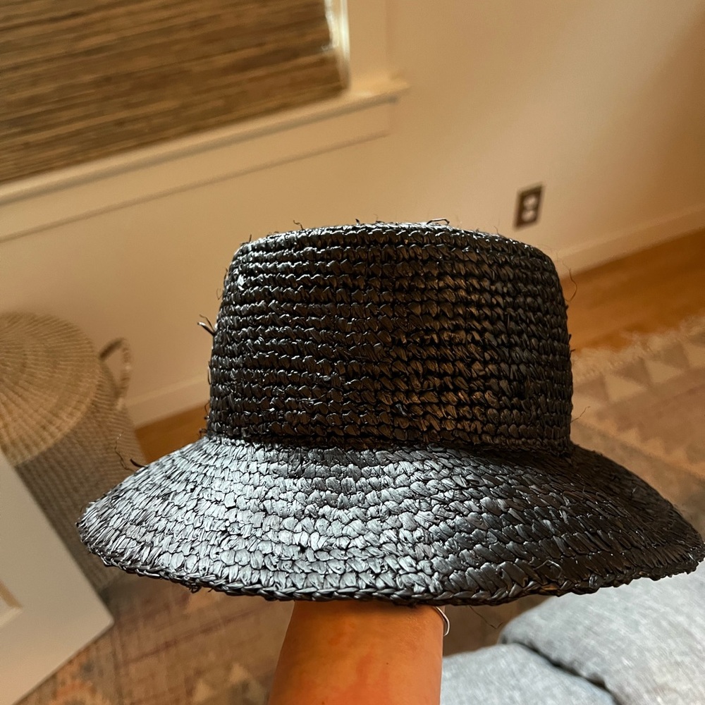 J. Crew Classic Black Woven Hat